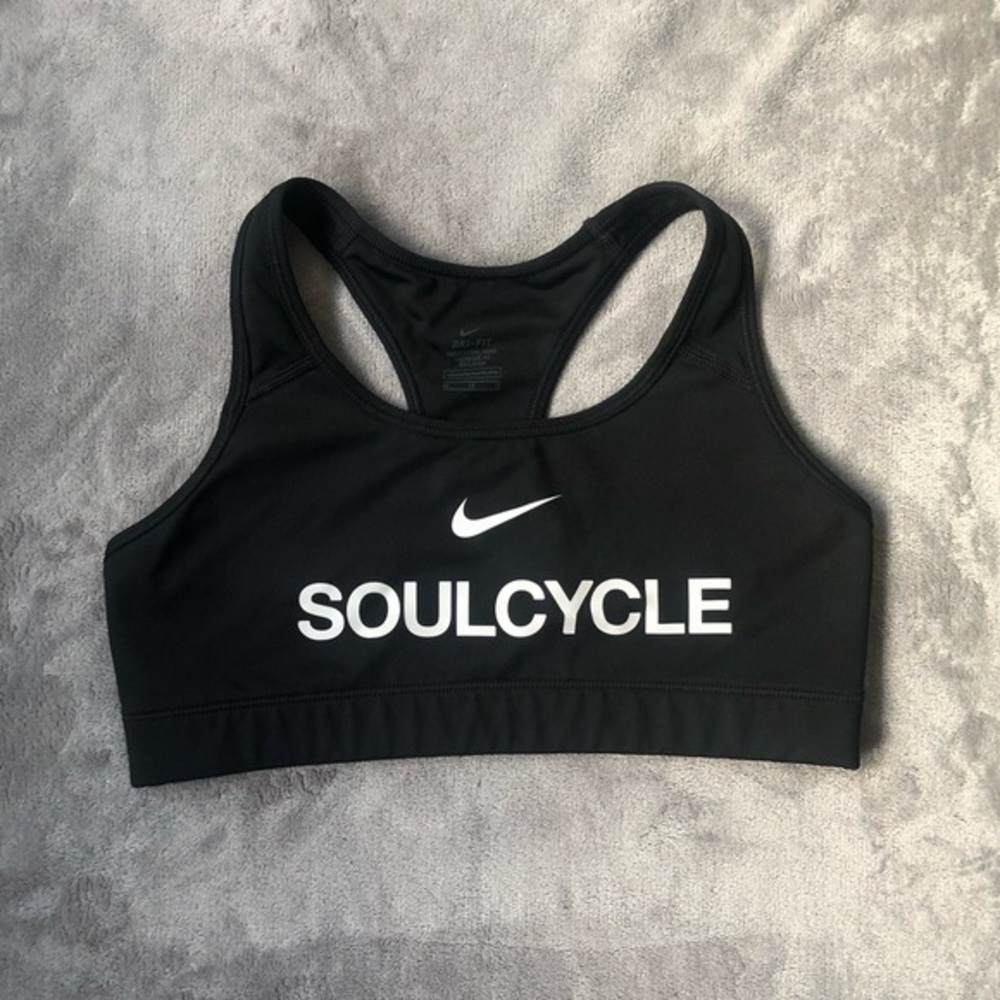 Nike X soulcycle black dri-fit sports bra